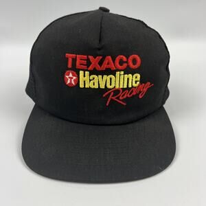 Vintage Texaco Havoline Racing Swingster Mesh Trucker Hat Made In USA 80s